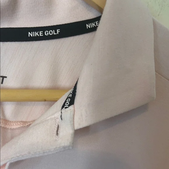 Nike Tiger Woods Golf Collection Men's Pink Polo Shirt Dry Fit Size M - Picture 4 of 8